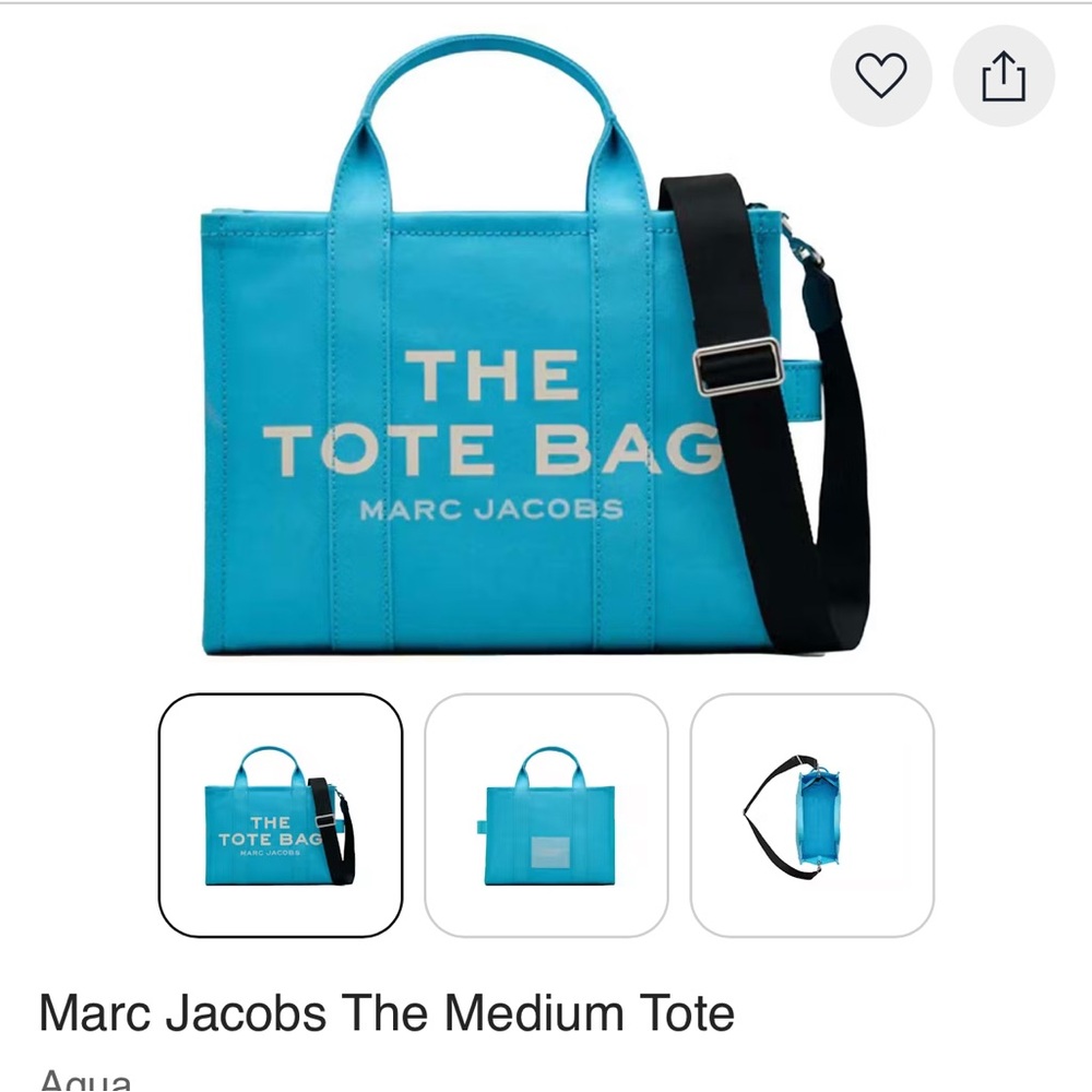 Marc Jacobs Blue Medium Tote Bag